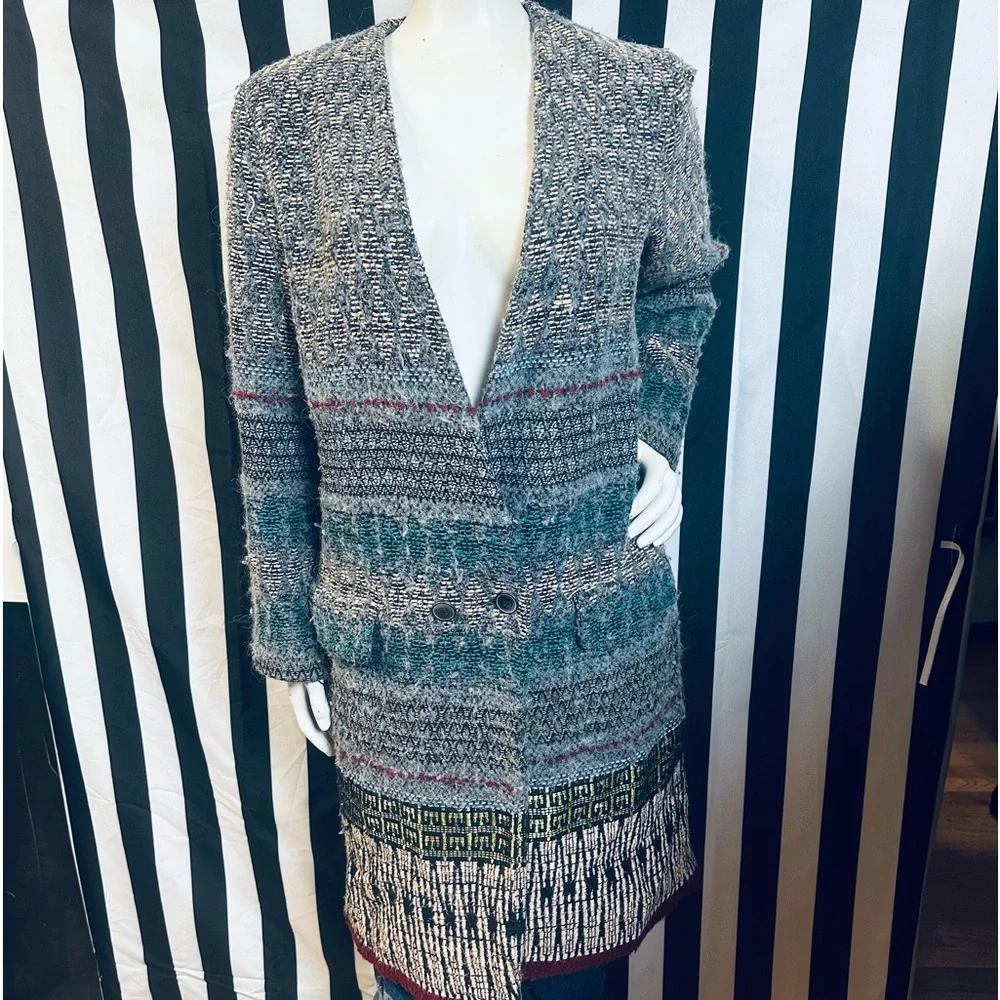 Zara Woman Viscose Long Sweater Jacket